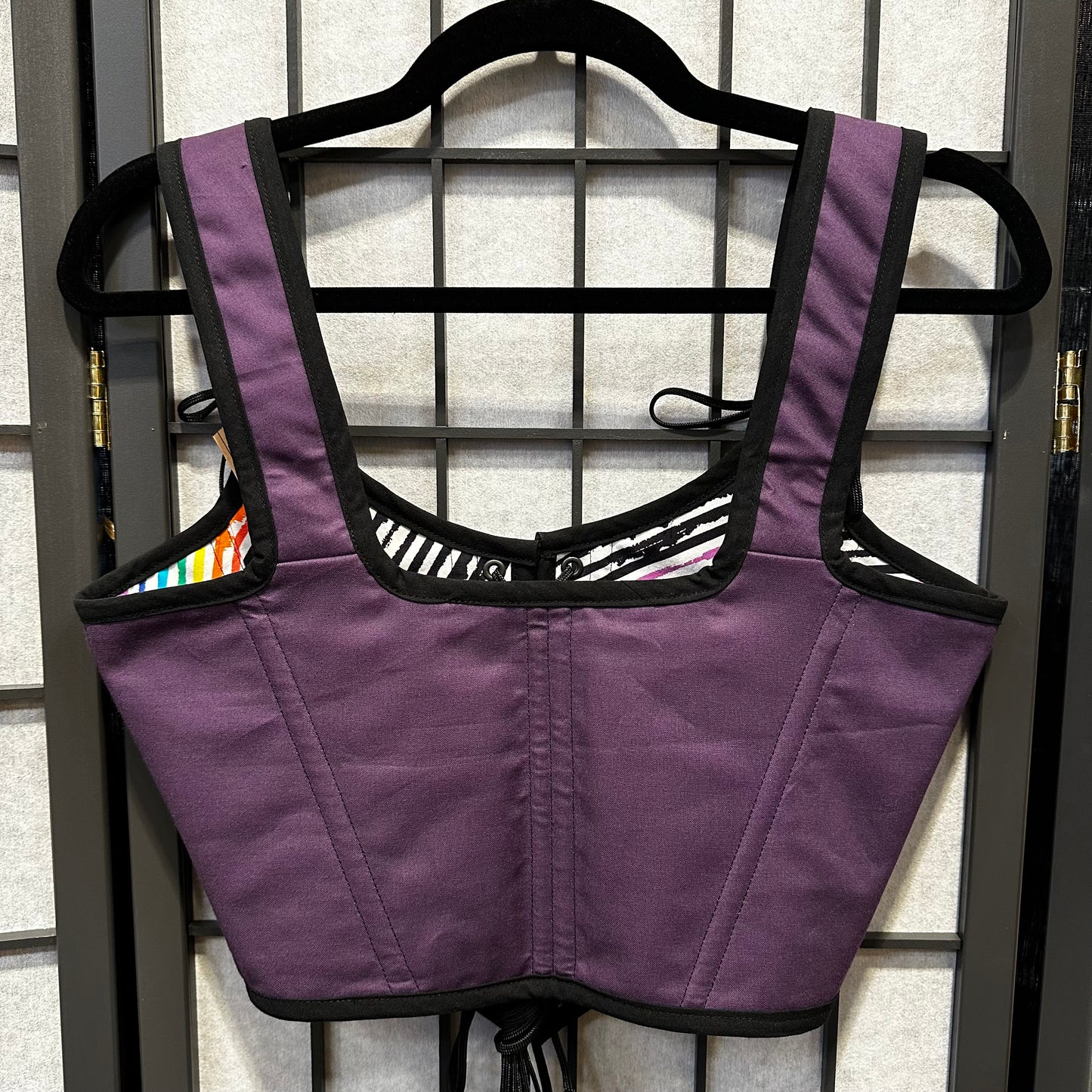 Pride Stripes & Purple - Reversible Bodice