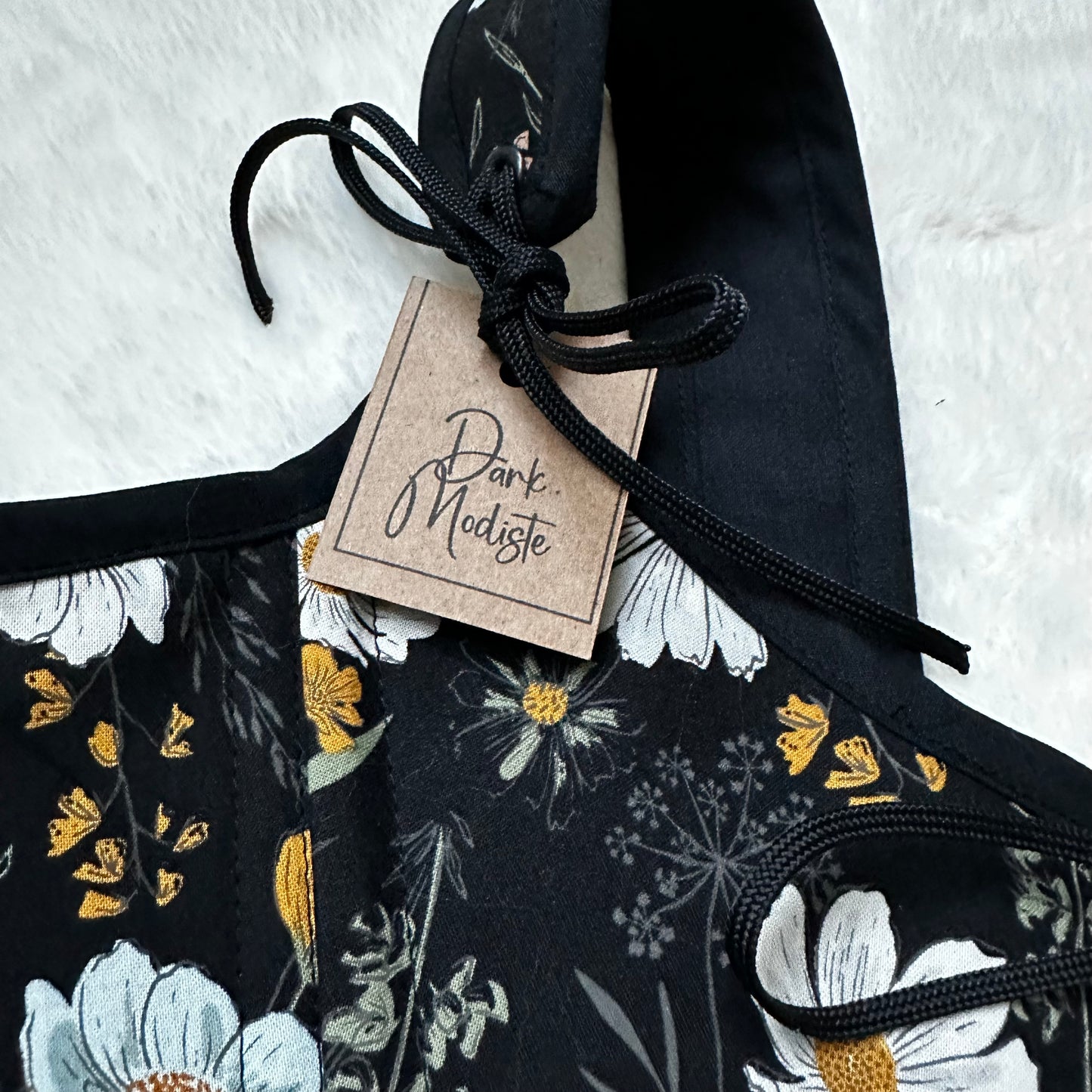 Ostara Floral & Black Reversible Bodice
